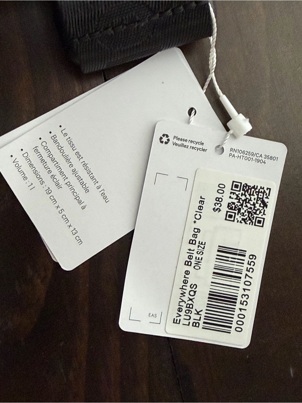 Lululemon Everywhere Belt Bag Clear - Picture 5 of 6